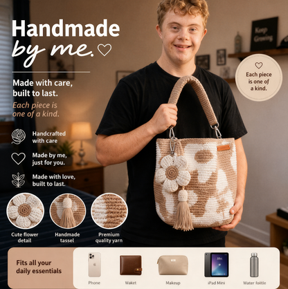 Finn's Handmade Crochet Flower Bags